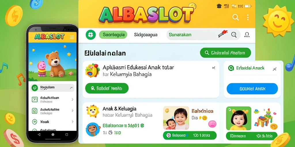 Tampilan antarmuka menarik dan interaktif dari ALBASLOT.
